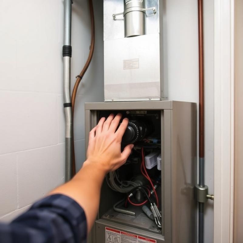 New residential furnace installation